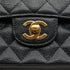 VINTAGE CHANEL CLASSIC FLAP MEDIUM CHAIN SHOULDER BAG BLACK CAVIAR SKIN GOLD HARDWARE 90333750