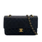 VINTAGE CHANEL CLASSIC FLAP MEDIUM CHAIN SHOULDER BAG BLACK CAVIAR SKIN GOLD HARDWARE 90314358