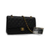 VINTAGE CHANEL CLASSIC FLAP MEDIUM CHAIN SHOULDER BAG BLACK CAVIAR SKIN GOLD HARDWARE 90341454