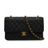 VINTAGE CHANEL CLASSIC FLAP MEDIUM CHAIN SHOULDER BAG BLACK CAVIAR SKIN GOLD HARDWARE 90341454