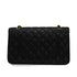 VINTAGE CHANEL CLASSIC FLAP MEDIUM CHAIN SHOULDER BAG BLACK CAVIAR SKIN GOLD HARDWARE 90341454
