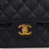 VINTAGE CHANEL CLASSIC FLAP MEDIUM CHAIN SHOULDER BAG BLACK CAVIAR SKIN GOLD HARDWARE 90341880