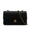 VINTAGE CHANEL CLASSIC FLAP MEDIUM CHAIN SHOULDER BAG BLACK CAVIAR SKIN GOLD HARDWARE 90345073