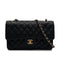 VINTAGE CHANEL CLASSIC FLAP MEDIUM CHAIN SHOULDER BAG BLACK CAVIAR SKIN GOLD HARDWARE 90313556