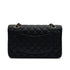 VINTAGE CHANEL CLASSIC FLAP MEDIUM CHAIN SHOULDER BAG BLACK CAVIAR SKIN GOLD HARDWARE 90313556