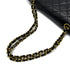 VINTAGE CHANEL CLASSIC FLAP MEDIUM CHAIN SHOULDER BAG BLACK LAMB SKIN GOLD HARDWARE 90321005