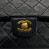 VINTAGE CHANEL CLASSIC FLAP MEDIUM CHAIN SHOULDER BAG BLACK LAMB SKIN GOLD HARDWARE 90322292