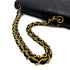 VINTAGE CHANEL CLASSIC FLAP MEDIUM CHAIN SHOULDER BAG BLACK LAMB SKIN GOLD HARDWARE 90323456