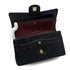 VINTAGE CHANEL CLASSIC FLAP MEDIUM CHAIN SHOULDER BAG BLACK LAMB SKIN GOLD HARDWARE 90323456