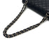 VINTAGE CHANEL CLASSIC FLAP MEDIUM CHAIN SHOULDER BAG BLACK LAMB SKIN SILVER HARDWARE 90324277