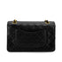 VINTAGE CHANEL CLASSIC FLAP MEDIUM CHAIN SHOULDER BAG BLACK LAMB SKIN GOLD HARDWARE 90324800