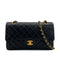 VINTAGE CHANEL CLASSIC FLAP MEDIUM CHAIN SHOULDER BAG BLACK LAMB SKIN GOLD HARDWARE 90324824