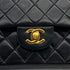 VINTAGE CHANEL CLASSIC FLAP MEDIUM CHAIN SHOULDER BAG BLACK LAMB SKIN GOLD HARDWARE 90324824