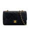 VINTAGE CHANEL CLASSIC FLAP MEDIUM CHAIN SHOULDER BAG BLACK LAMB SKIN GOLD HARDWARE 90325600