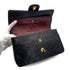 VINTAGE CHANEL CLASSIC FLAP MEDIUM CHAIN SHOULDER BAG BLACK LAMB SKIN GOLD HARDWARE 90325600
