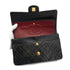 VINTAGE CHANEL CLASSIC FLAP MEDIUM CHAIN SHOULDER BAG BLACK LAMB SKIN GOLD HARDWARE 90327056