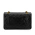 VINTAGE CHANEL CLASSIC FLAP MEDIUM CHAIN SHOULDER BAG BLACK LAMB SKIN GOLD HARDWARE 90327151