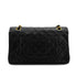 VINTAGE CHANEL CLASSIC FLAP MEDIUM CHAIN SHOULDER BAG BLACK LAMB SKIN GOLD HARDWARE 90327315