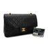 VINTAGE CHANEL CLASSIC FLAP MEDIUM CHAIN SHOULDER BAG BLACK LAMB SKIN GOLD HARDWARE 90327315