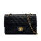VINTAGE CHANEL CLASSIC FLAP MEDIUM CHAIN SHOULDER BAG BLACK LAMB SKIN GOLD HARDWARE 90328695