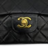 VINTAGE CHANEL CLASSIC FLAP MEDIUM CHAIN SHOULDER BAG BLACK LAMB SKIN GOLD HARDWARE 90328695