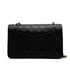 VINTAGE CHANEL CLASSIC FLAP MEDIUM CHAIN SHOULDER BAG BLACK LAMB SKIN GOLD HARDWARE 90329237