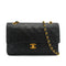VINTAGE CHANEL CLASSIC FLAP MEDIUM CHAIN SHOULDER BAG BLACK LAMB SKIN GOLD HARDWARE 90331966