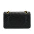 VINTAGE CHANEL CLASSIC FLAP MEDIUM CHAIN SHOULDER BAG BLACK LAMB SKIN GOLD HARDWARE 90331966