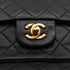 VINTAGE CHANEL CLASSIC FLAP MEDIUM CHAIN SHOULDER BAG BLACK LAMB SKIN GOLD HARDWARE 90333723