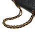 VINTAGE CHANEL CLASSIC FLAP MEDIUM CHAIN SHOULDER BAG BLACK LAMB SKIN GOLD HARDWARE 90333723