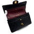VINTAGE CHANEL CLASSIC FLAP MEDIUM CHAIN SHOULDER BAG BLACK LAMB SKIN GOLD HARDWARE 90305468