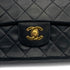 VINTAGE CHANEL CLASSIC FLAP MEDIUM CHAIN SHOULDER BAG BLACK LAMB SKIN GOLD HARDWARE 90313582