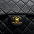 VINTAGE CHANEL CLASSIC FLAP MEDIUM CHAIN SHOULDER BAG BLACK LAMB SKIN GOLD HARDWARE 90316167