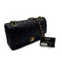 VINTAGE CHANEL CLASSIC FLAP MEDIUM CHAIN SHOULDER BAG BLACK LAMB SKIN GOLD HARDWARE 90316167