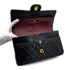 VINTAGE CHANEL CLASSIC FLAP MEDIUM CHAIN SHOULDER BAG BLACK LAMB SKIN GOLD HARDWARE 90317894