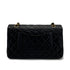 VINTAGE CHANEL CLASSIC FLAP MEDIUM CHAIN SHOULDER BAG BLACK LAMB SKIN GOLD HARDWARE 90321003