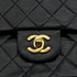 VINTAGE CHANEL CLASSIC FLAP MEDIUM CHAIN SHOULDER BAG BLACK LAMB SKIN GOLD HARDWARE 90321007