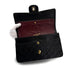 VINTAGE CHANEL CLASSIC FLAP MEDIUM CHAIN SHOULDER BAG BLACK LAMB SKIN GOLD HARDWARE 90321639