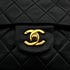 VINTAGE CHANEL CLASSIC FLAP MEDIUM CHAIN SHOULDER BAG BLACK LAMB SKIN GOLD HARDWARE 90321639