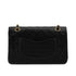VINTAGE CHANEL CLASSIC FLAP MEDIUM CHAIN SHOULDER BAG BLACK LAMB SKIN GOLD HARDWARE 90321639