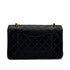 VINTAGE CHANEL CLASSIC FLAP MEDIUM CHAIN SHOULDER BAG BLACK LAMB SKIN GOLD HARDWARE 90321757