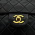 VINTAGE CHANEL CLASSIC FLAP MEDIUM CHAIN SHOULDER BAG BLACK LAMB SKIN GOLD HARDWARE 90322166