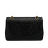 VINTAGE CHANEL CLASSIC FLAP MEDIUM CHAIN SHOULDER BAG BLACK LAMB SKIN GOLD HARDWARE 90322166