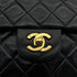 VINTAGE CHANEL CLASSIC FLAP MEDIUM CHAIN SHOULDER BAG BLACK LAMB SKIN GOLD HARDWARE 90323199