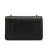 VINTAGE CHANEL CLASSIC FLAP MEDIUM CHAIN SHOULDER BAG BLACK LAMB SKIN GOLD HARDWARE 90325593