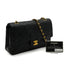 VINTAGE CHANEL CLASSIC FLAP MEDIUM CHAIN SHOULDER BAG BLACK LAMB SKIN GOLD HARDWARE 90328464