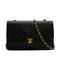 VINTAGE CHANEL CLASSIC FLAP MEDIUM CHAIN SHOULDER BAG BLACK LAMB SKIN GOLD HARDWARE 90328464