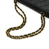 VINTAGE CHANEL CLASSIC FLAP MEDIUM CHAIN SHOULDER BAG BLACK LAMB SKIN GOLD HARDWARE 90328464