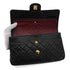 VINTAGE CHANEL CLASSIC FLAP MEDIUM CHAIN SHOULDER BAG BLACK LAMB SKIN GOLD HARDWARE 90328464