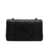 VINTAGE CHANEL CLASSIC FLAP SMALL CHAIN SHOULDER BAG BLACK LAMB SKIN GOLD HARDWARE 90332589